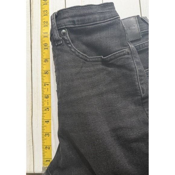 Everlane High-Rise Skinny Button Fly Jeans Black Size 27 Stretch - Picture 4 of 7